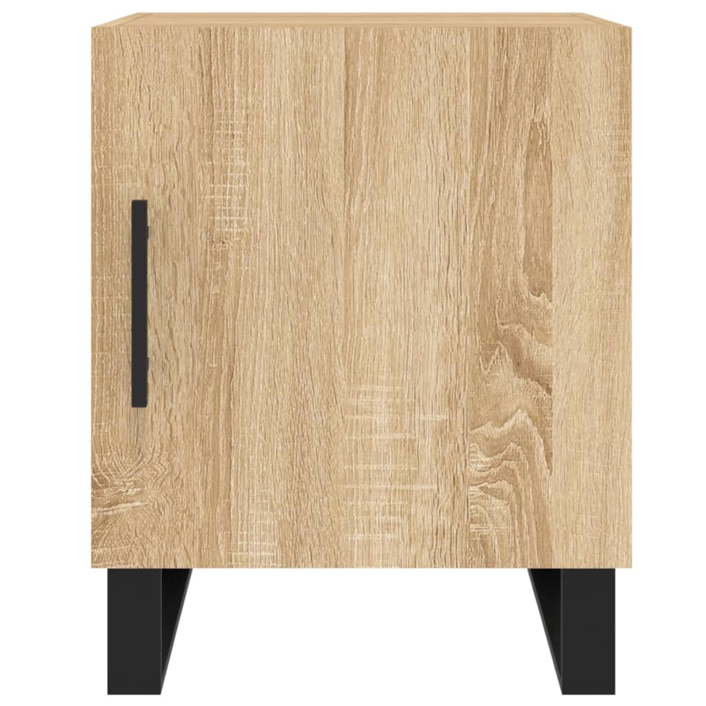 Tables de chevet 2 pcs. Chêne Sonoma 40x40x50 cm matériau bois