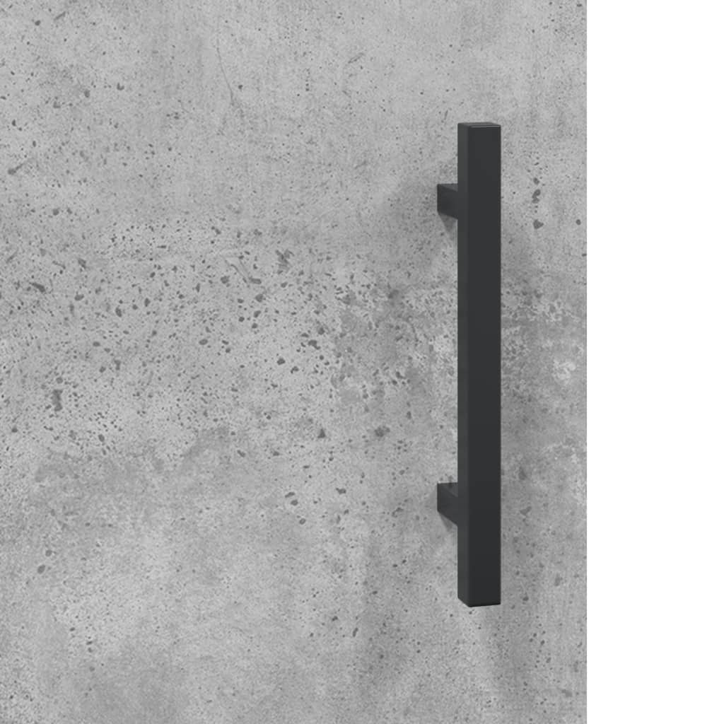Bedside tables 2 pcs. Concrete grey 40x40x50 cm wood material