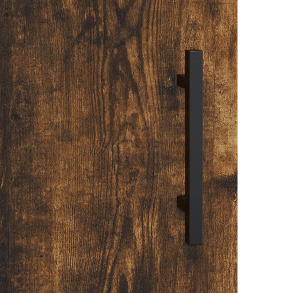 Tables de chevet 2 pcs. chêne fumé 40x40x50 cm matériau bois