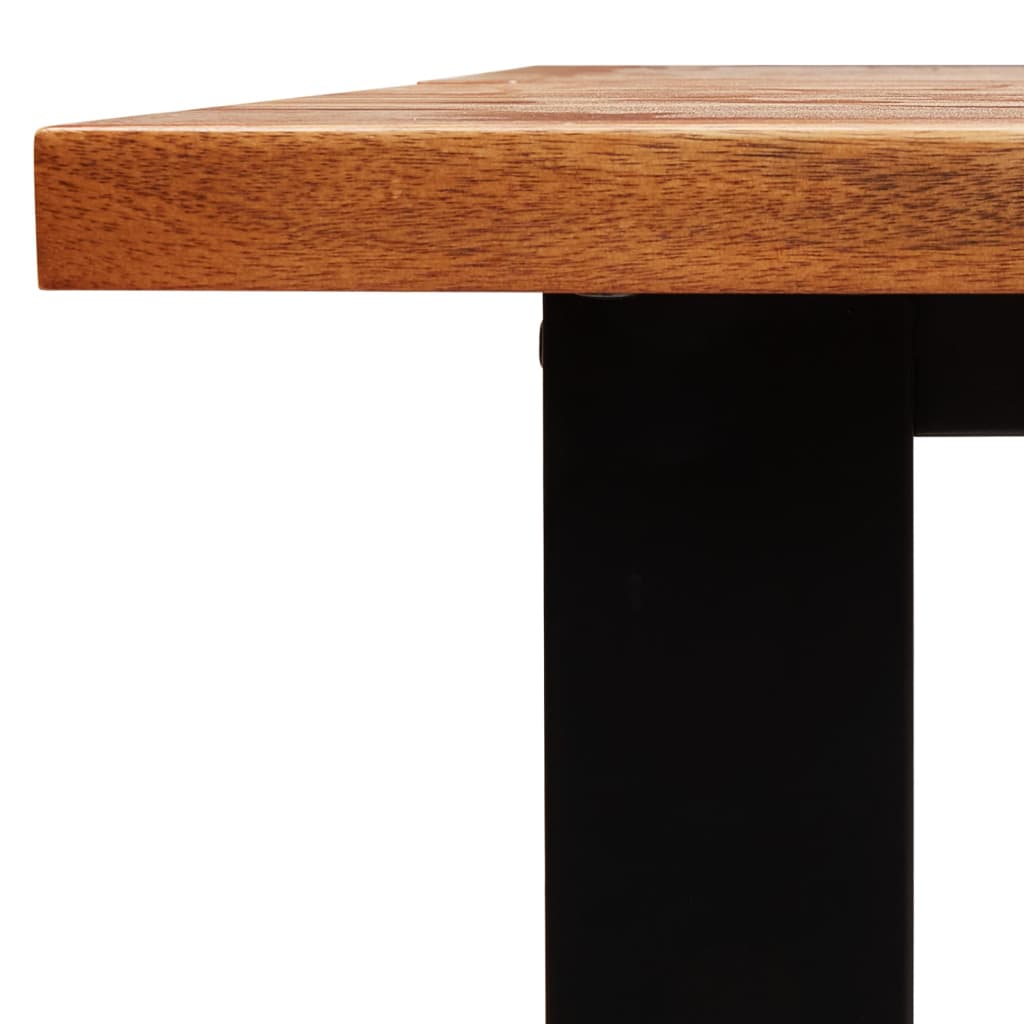 Dining table tree edge 160x80x75 cm solid wood acacia