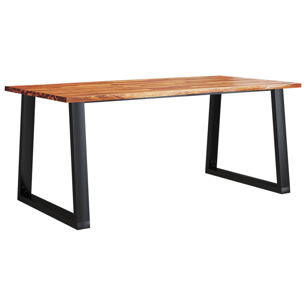 Dining table tree edge 180x90x75 cm solid wood acacia