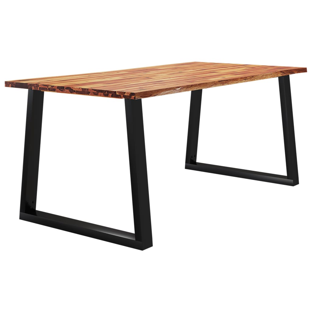 Dining table tree edge 180x90x75 cm solid wood acacia