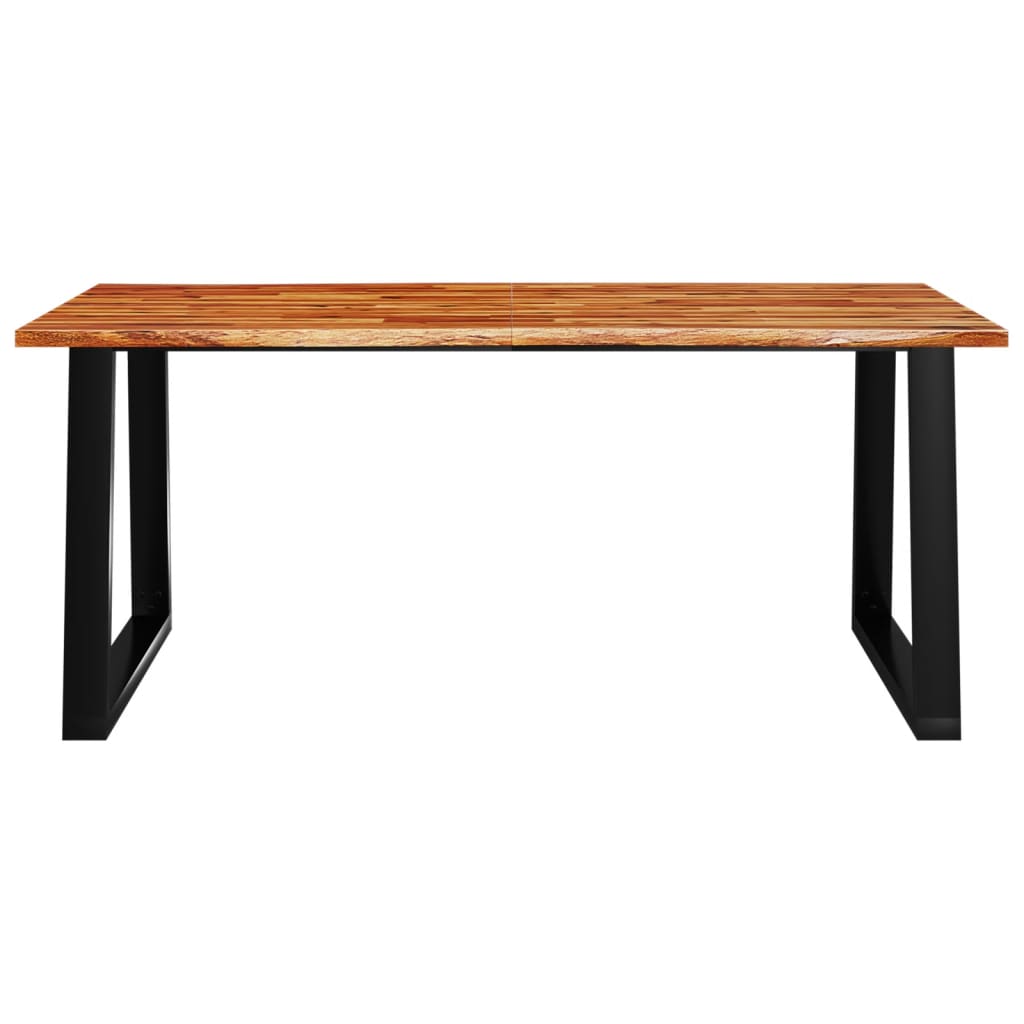 Dining table tree edge 180x90x75 cm solid wood acacia