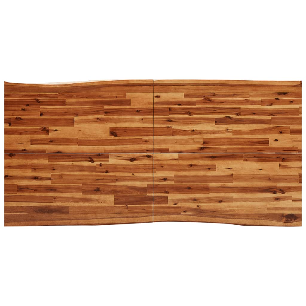 Dining table tree edge 180x90x75 cm solid wood acacia