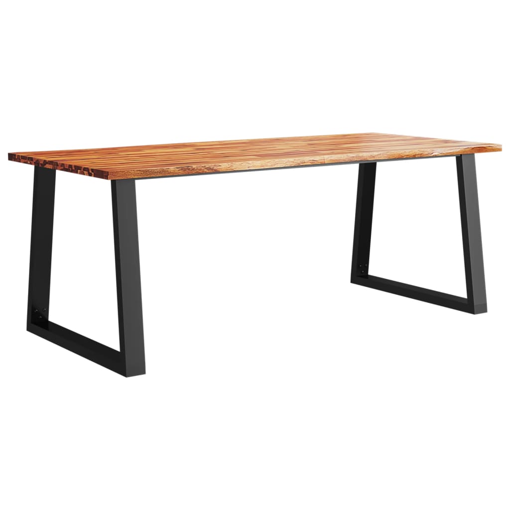 Dining table tree edge 200x90x75 cm solid wood acacia