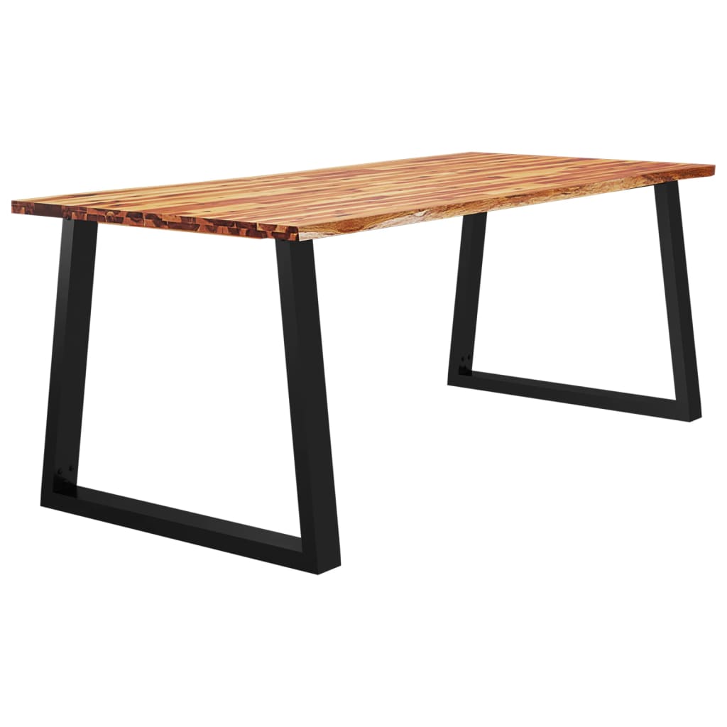 Dining table tree edge 200x90x75 cm solid wood acacia