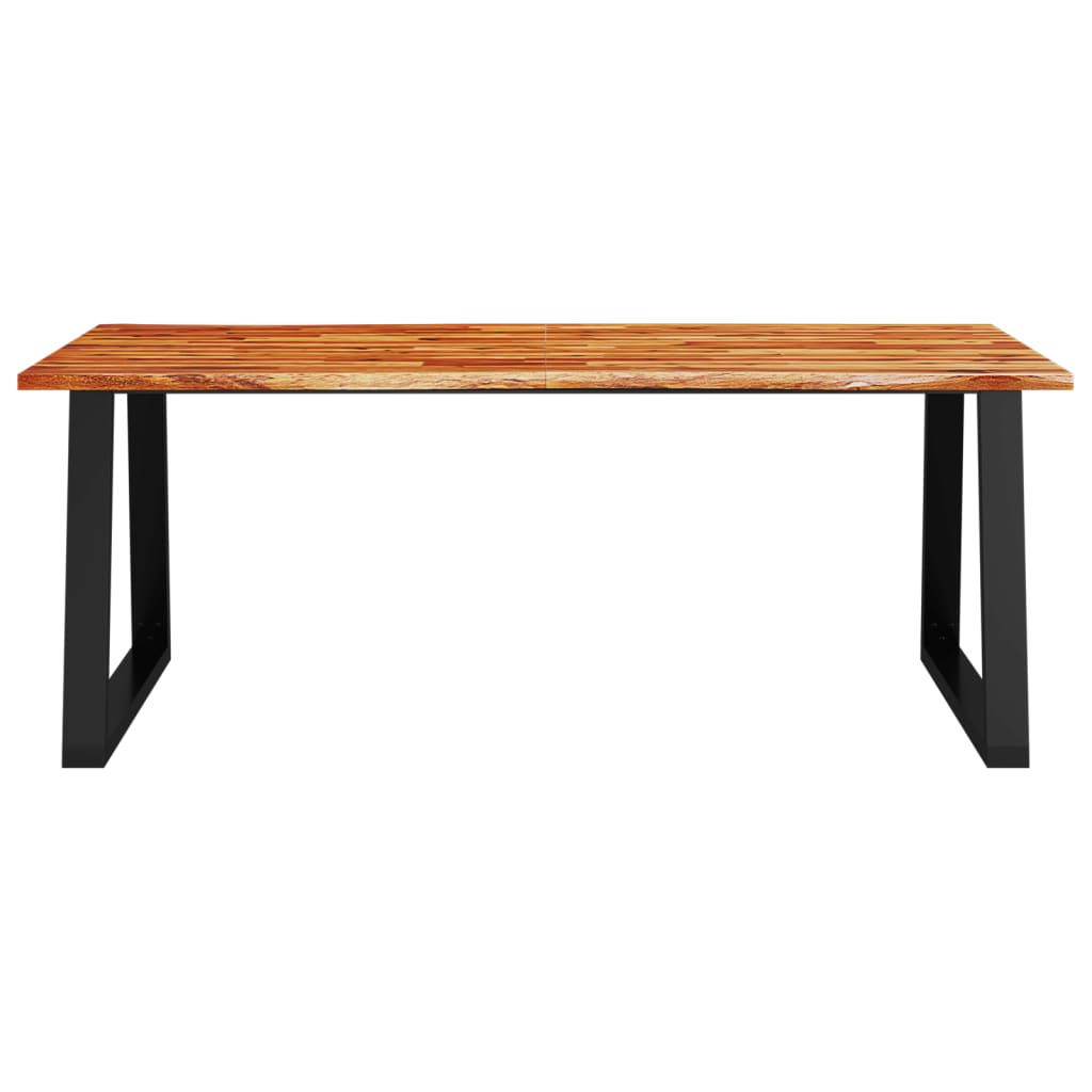 Dining table tree edge 200x90x75 cm solid wood acacia