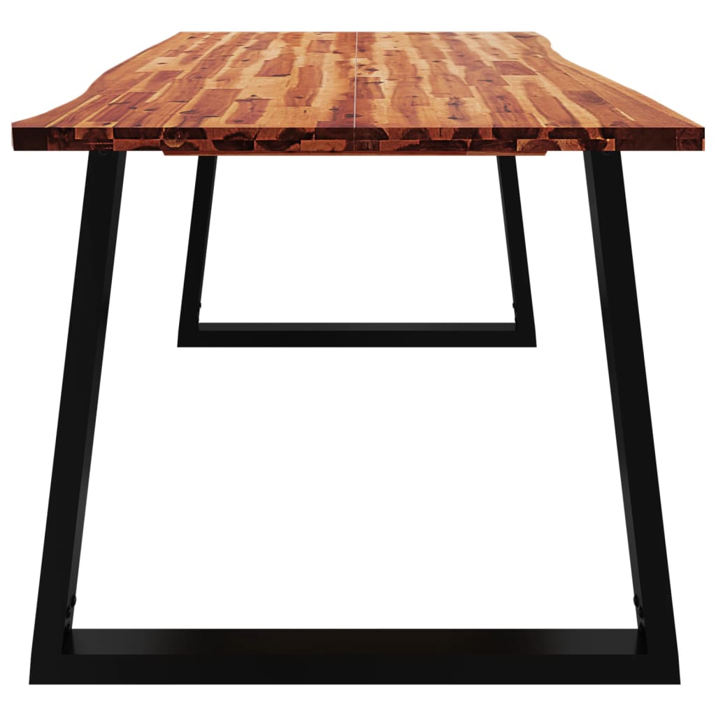 Dining table tree edge 200x90x75 cm solid wood acacia