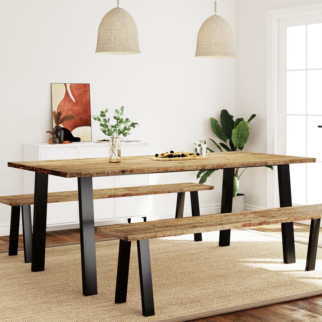 Dining table 200x90x75 cm solid acacia wood