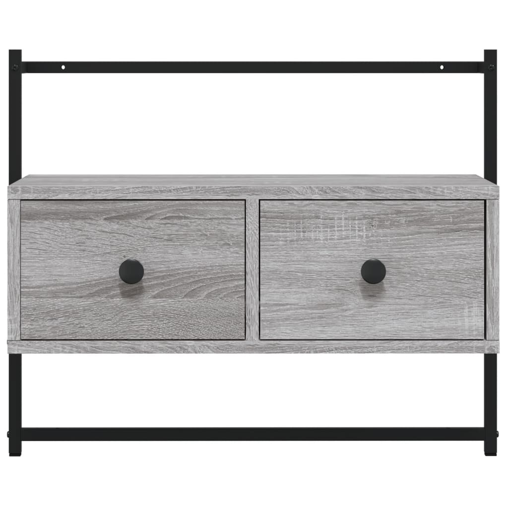 TV wall cabinet gray Sonoma 60.5x30x51 cm wood material