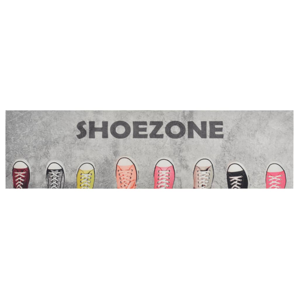 Tapis de cuisine lavable Shoezone 45x150 cm velours