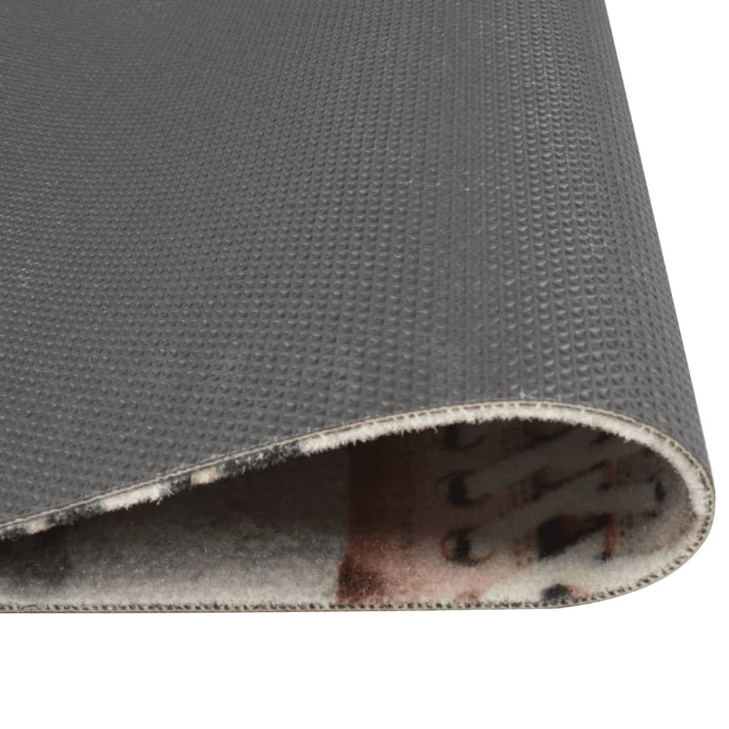 Tapis de cuisine lavable Shoezone 60x180 cm velours