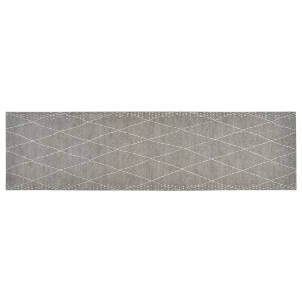 Küchenteppich Waschbar Raute 45x150 cm Samt