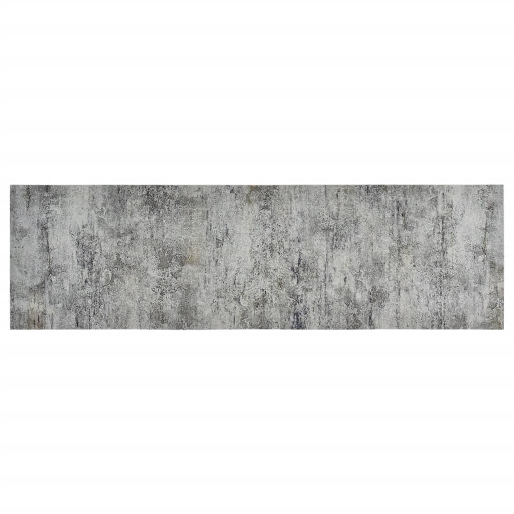 Kitchen rug washable concrete 60x180 cm velvet