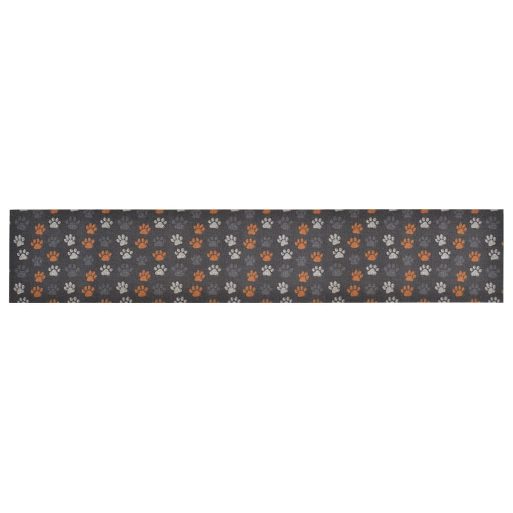 Tapis de cuisine lavable pattes 60x300 cm velours