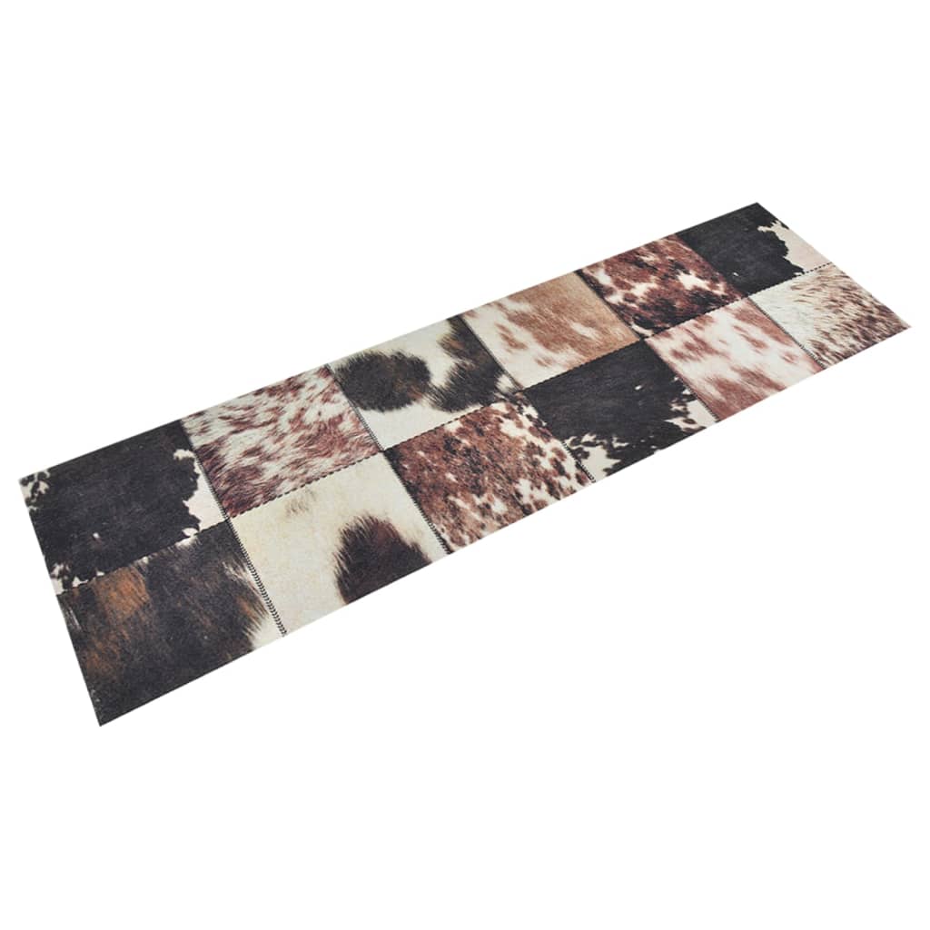 Tapis de cuisine lavable en fourrure animale 45x150 cm velours