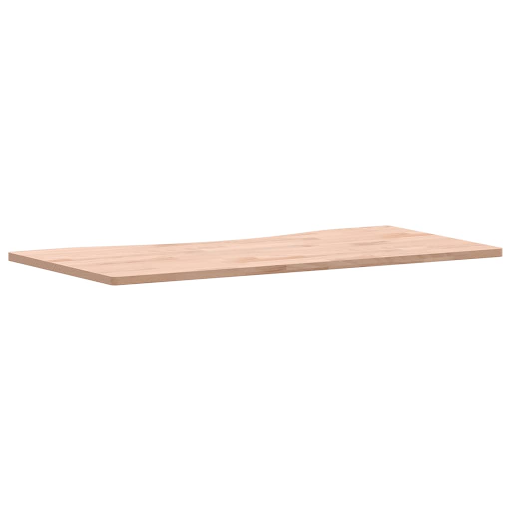 Schreibtischplatte 80x(36-40)x1,5 cm Massivholz Buche