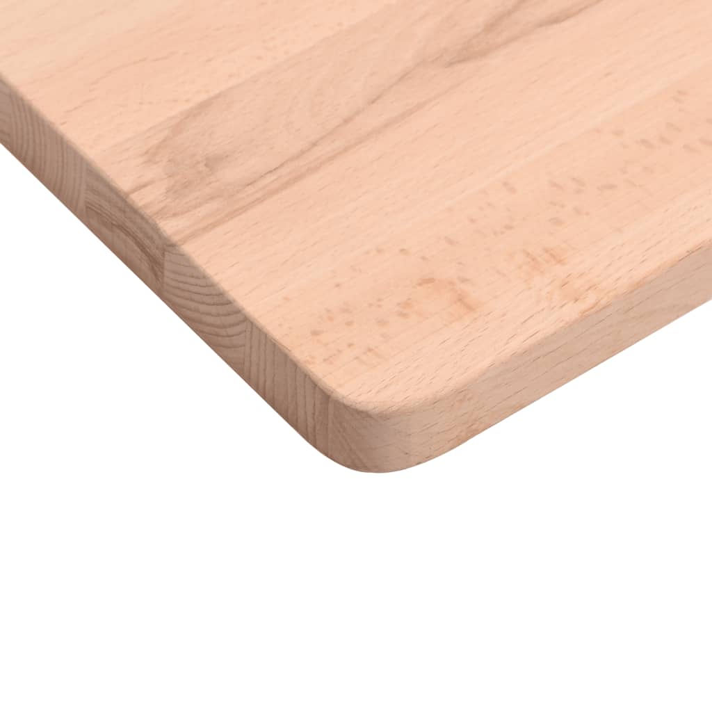 Schreibtischplatte 80x(36-40)x1,5 cm Massivholz Buche