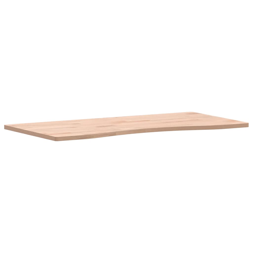 Schreibtischplatte 80x(36-40)x1,5 cm Massivholz Buche