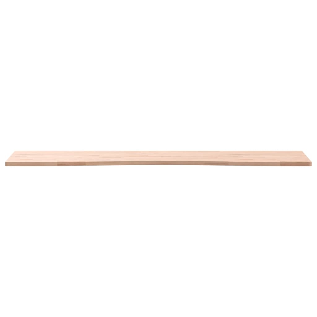 Schreibtischplatte 110x(50-55)x1,5 cm Massivholz Buche