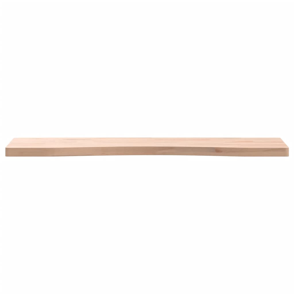 Schreibtischplatte 80x(36-40)x2,5 cm Massivholz Buche