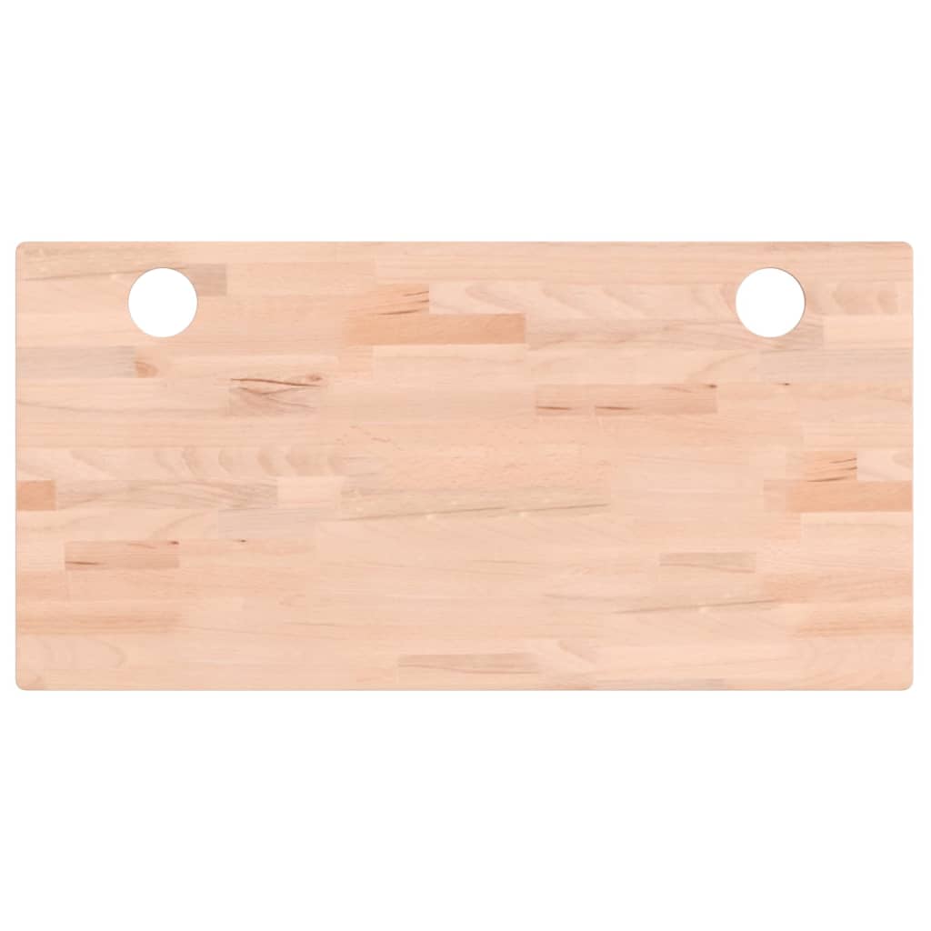 Schreibtischplatte 80x40x1,5 cm Massivholz Buche