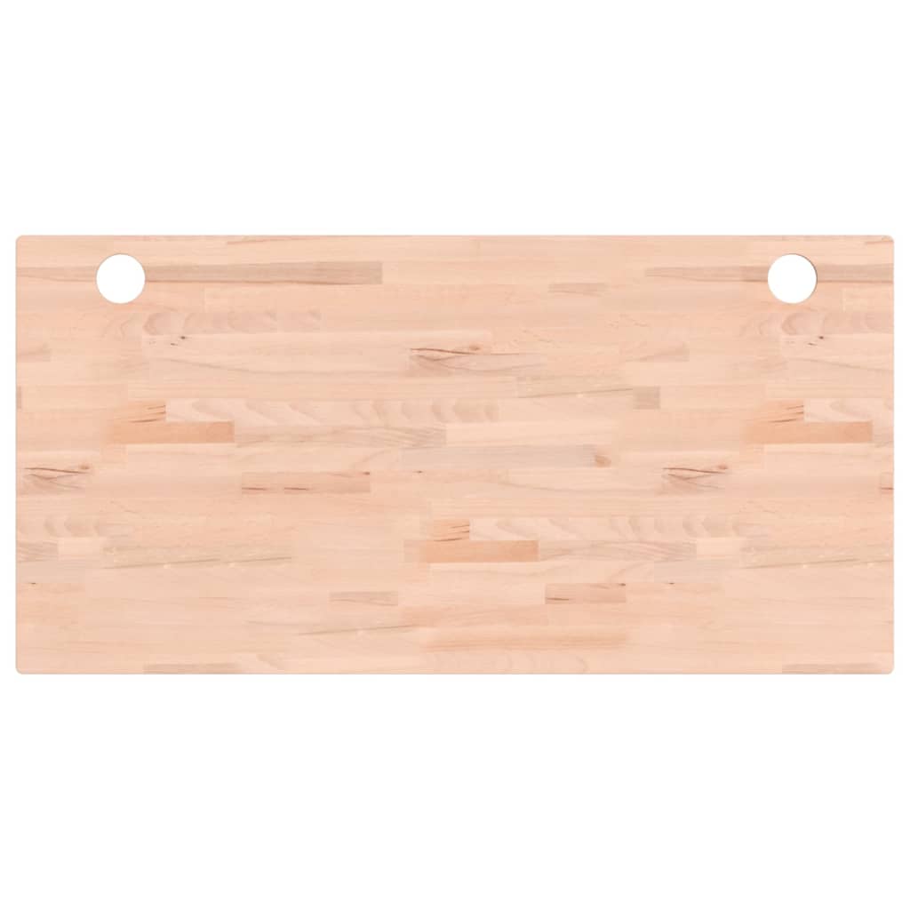Desk top 110x55x2.5 cm solid beech wood