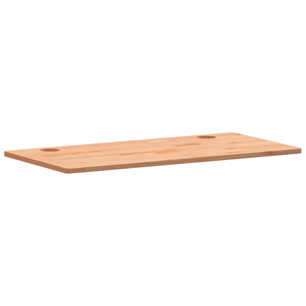 Desk top 110x55x1.5 cm solid beech wood