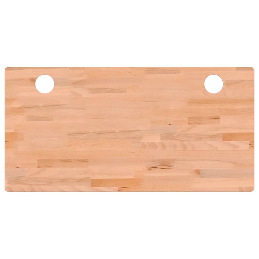 Desk top 110x55x2.5 cm solid beech wood