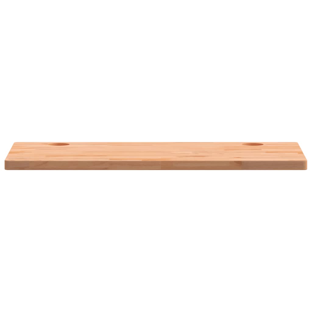 Desk top 110x55x2.5 cm solid beech wood
