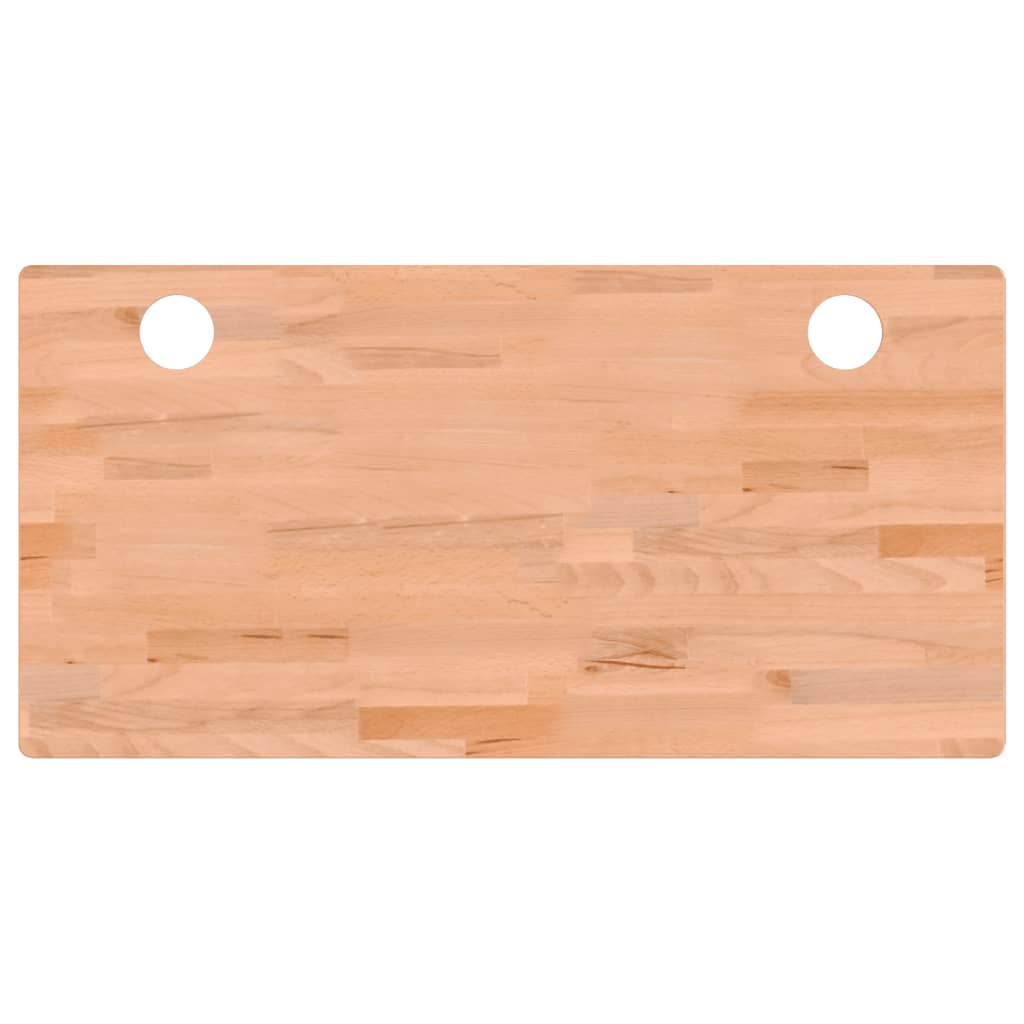 Desk top 110x55x4 cm solid beech wood