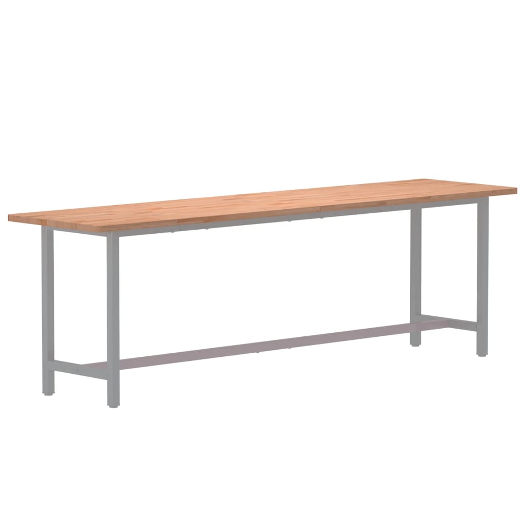 Desk top 220x55x2.5 cm solid beech wood