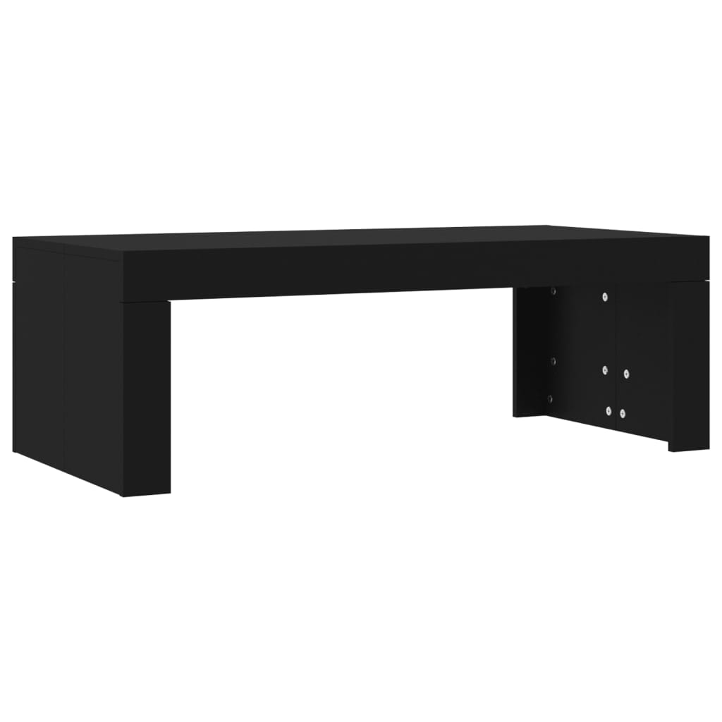 Coffee Table Black 102x50x36 cm Wood Material