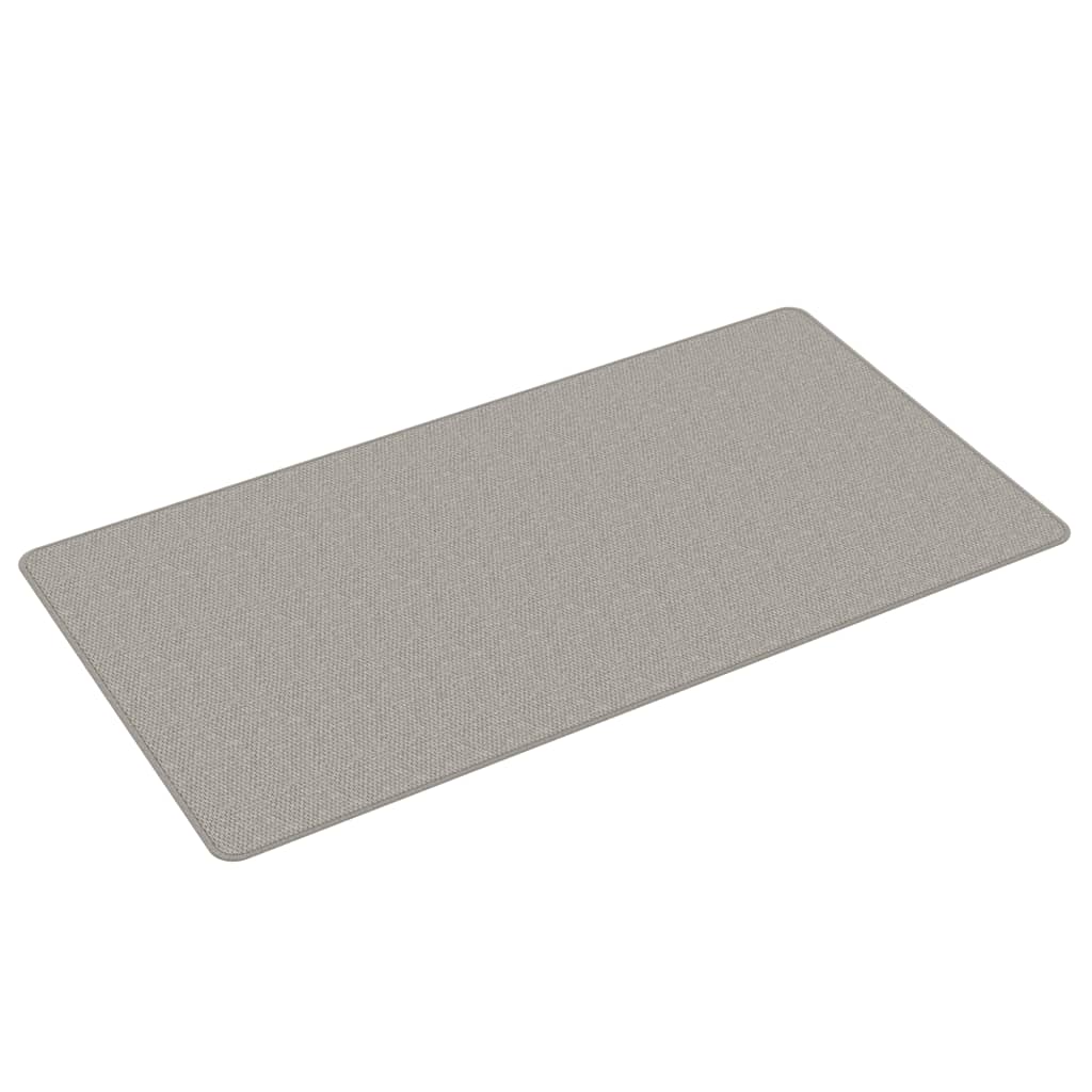 Carpet runner sisal look taupe 80x150 cm
