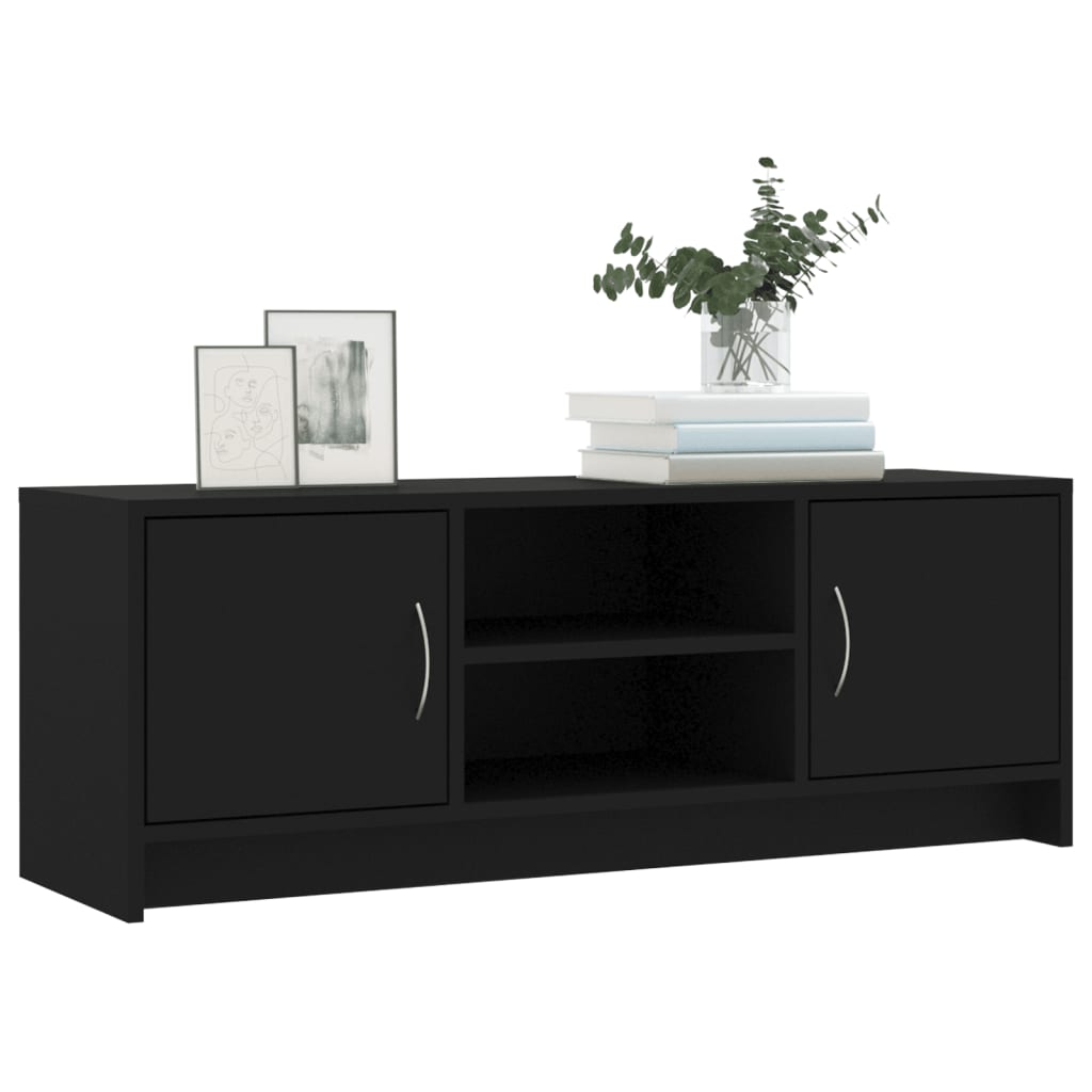 Meuble TV noir 102x30x37,5 cm en bois