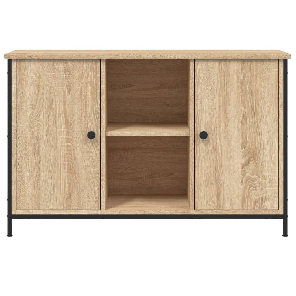 Meuble TV chêne Sonoma 100x35x65 cm matériau bois