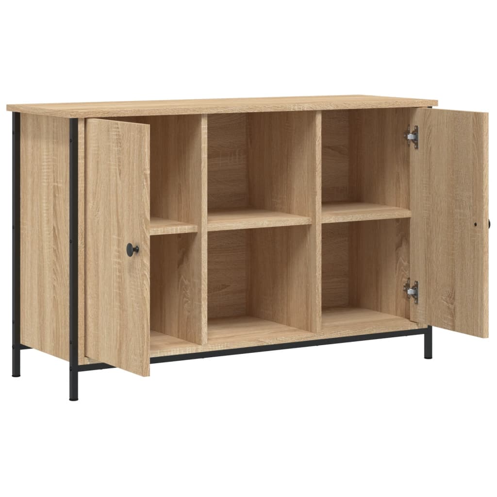Meuble TV chêne Sonoma 100x35x65 cm matériau bois