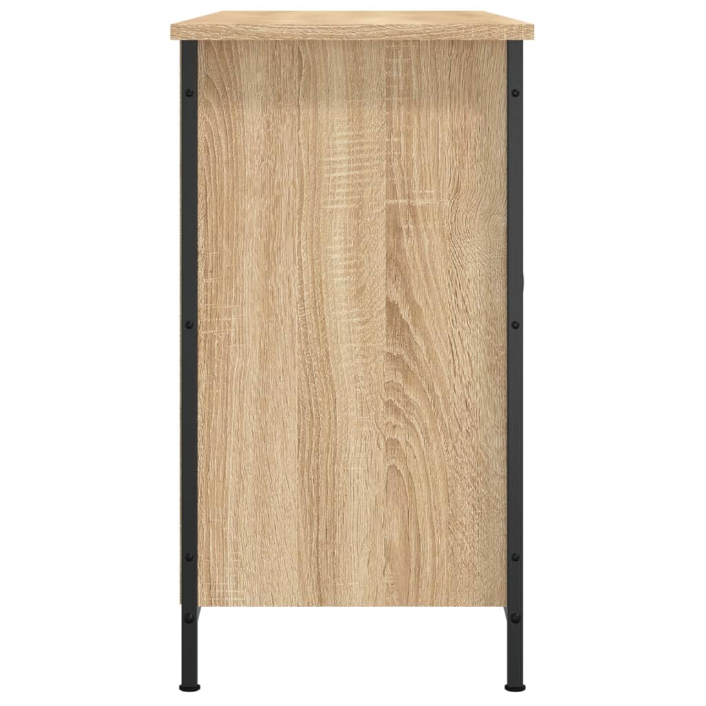 Meuble TV chêne Sonoma 100x35x65 cm matériau bois