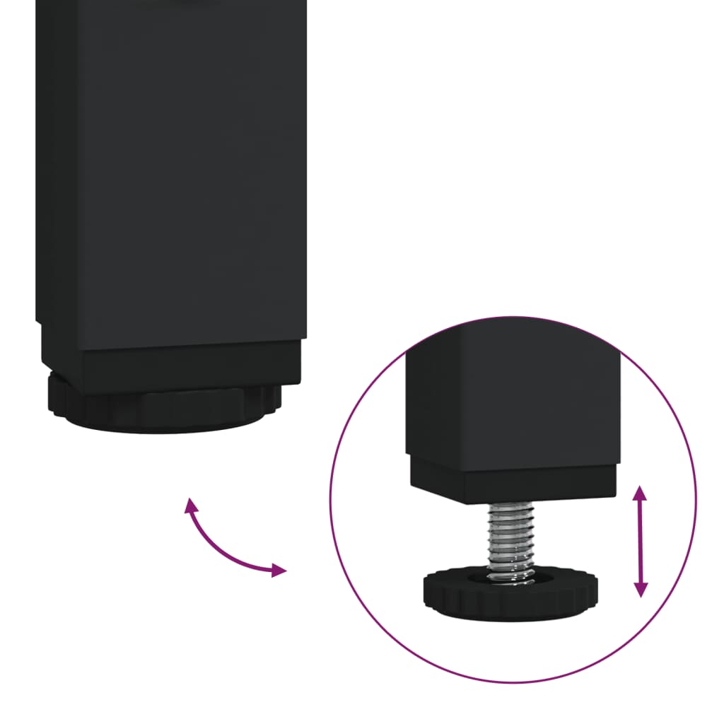 Meuble TV chêne fumé 100x35x45 cm matériau bois