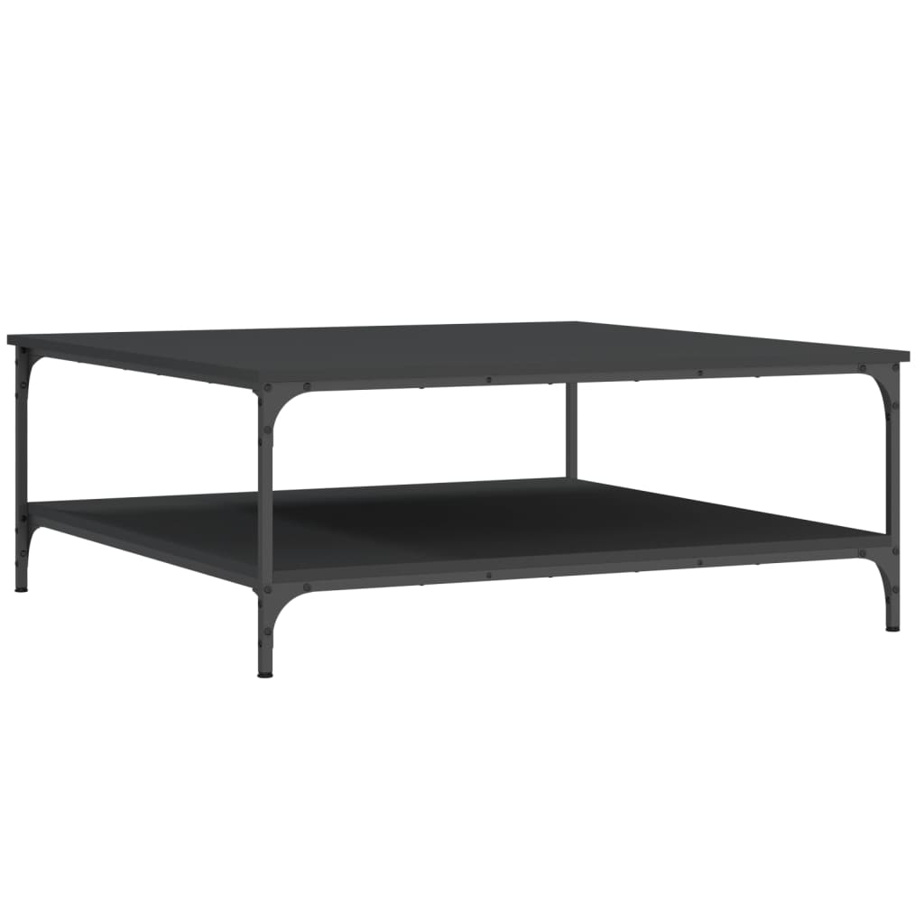 Coffee Table Black 100x100x40 cm Wood Material