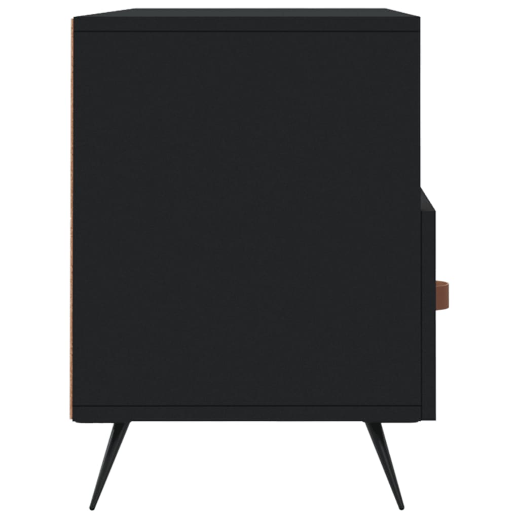 Meuble TV noir 102x36x50 cm en bois
