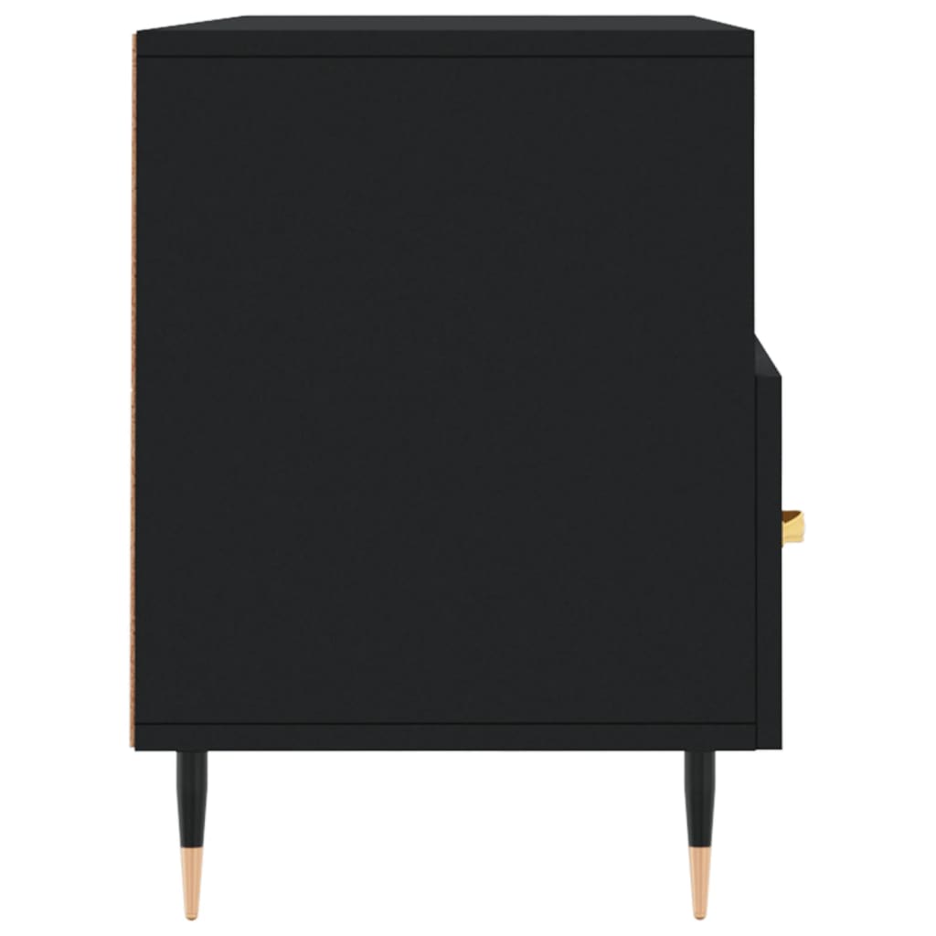 Meuble TV noir 102x36x50 cm en bois