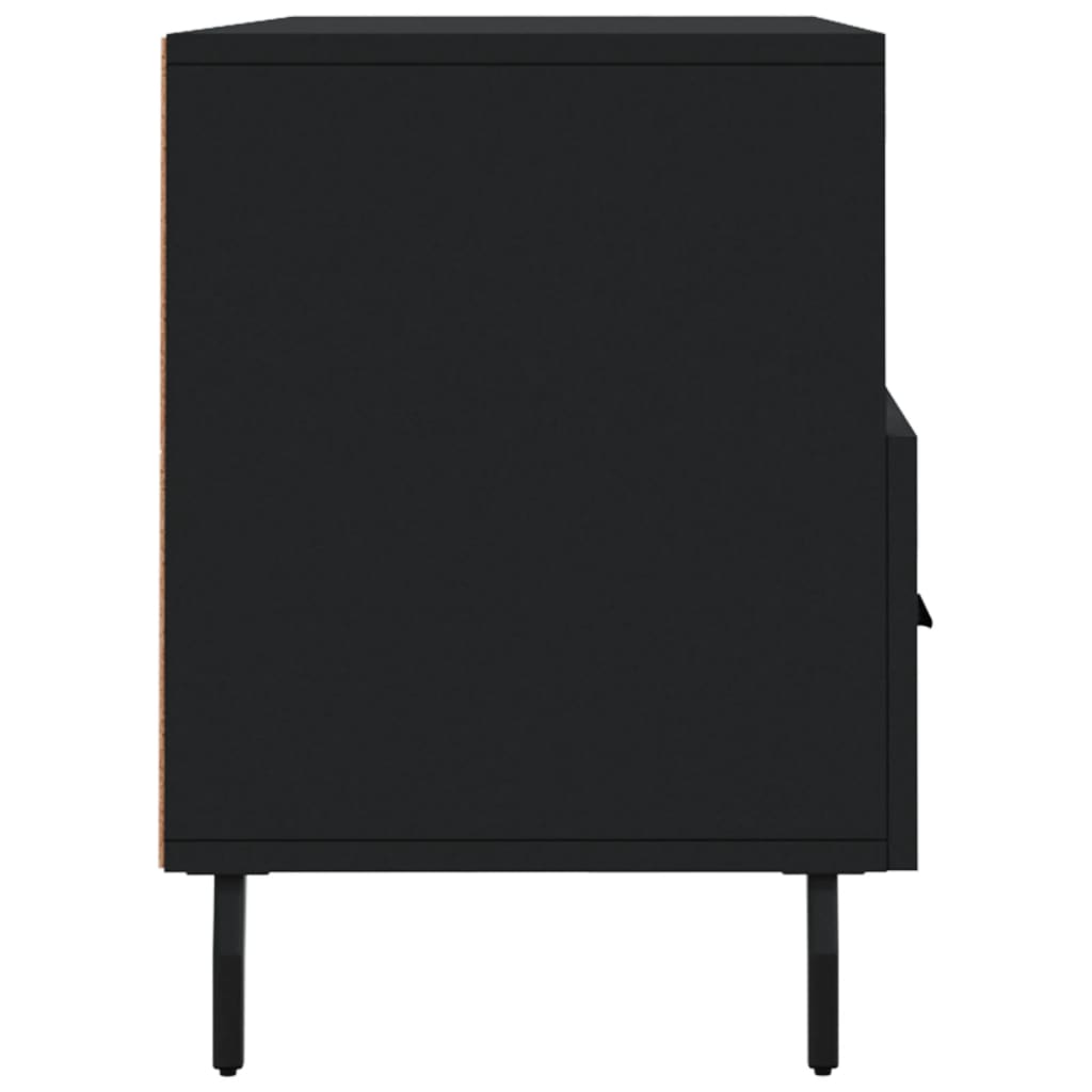 Meuble TV noir 102x36x50 cm en bois