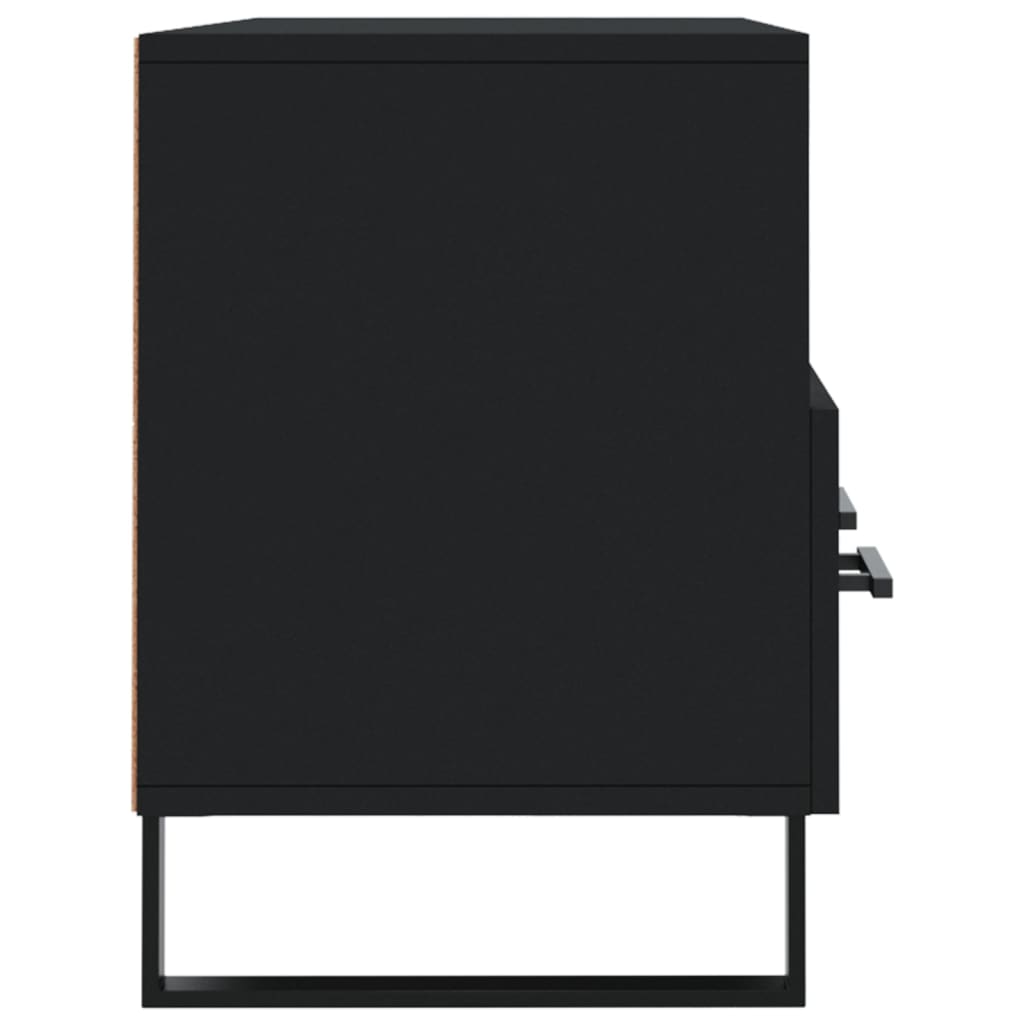 Meuble TV noir 102x36x50 cm en bois