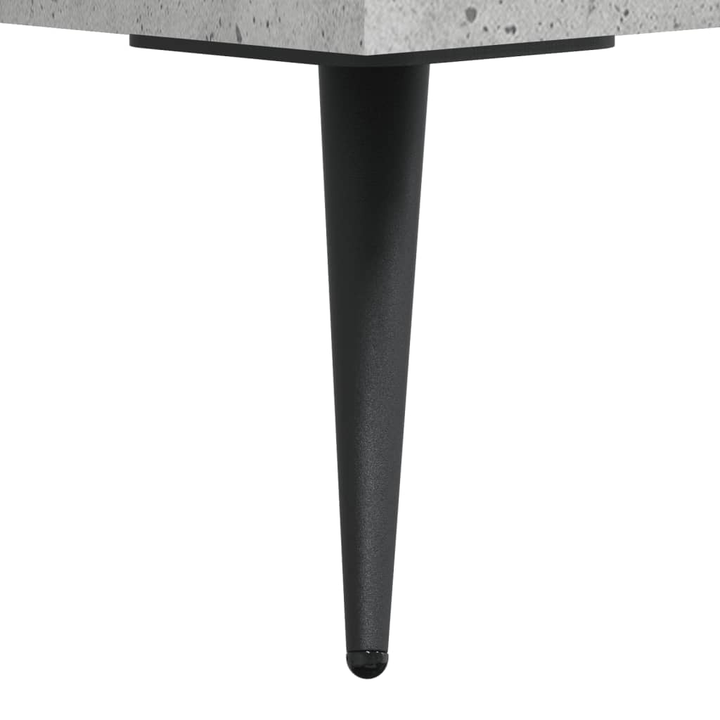 Desk Concrete Grey 140x50x75 cm Wood Material