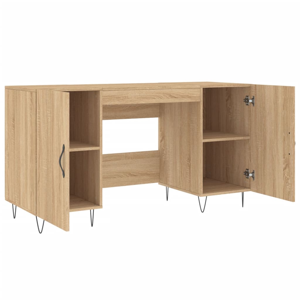Desk Sonoma Oak 140x50x75 cm Wood Material