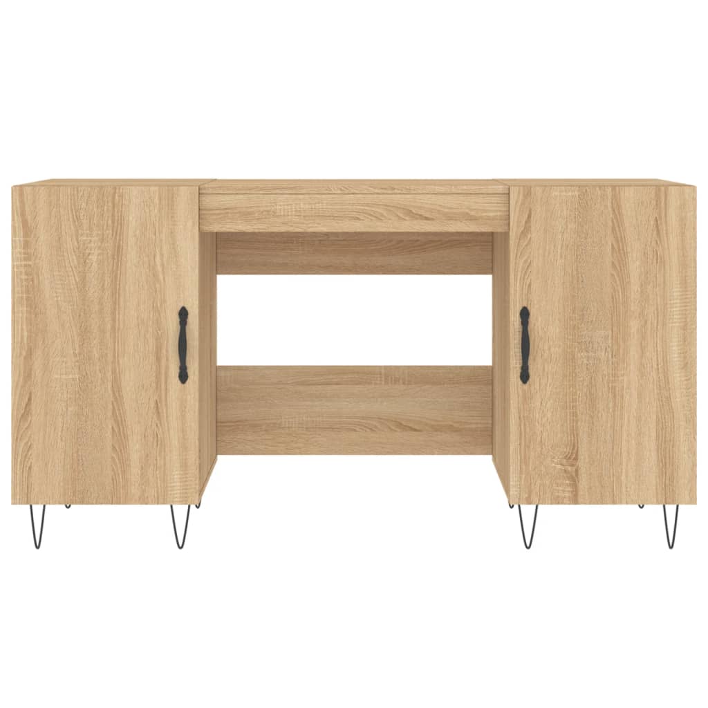 Desk Sonoma Oak 140x50x75 cm Wood Material