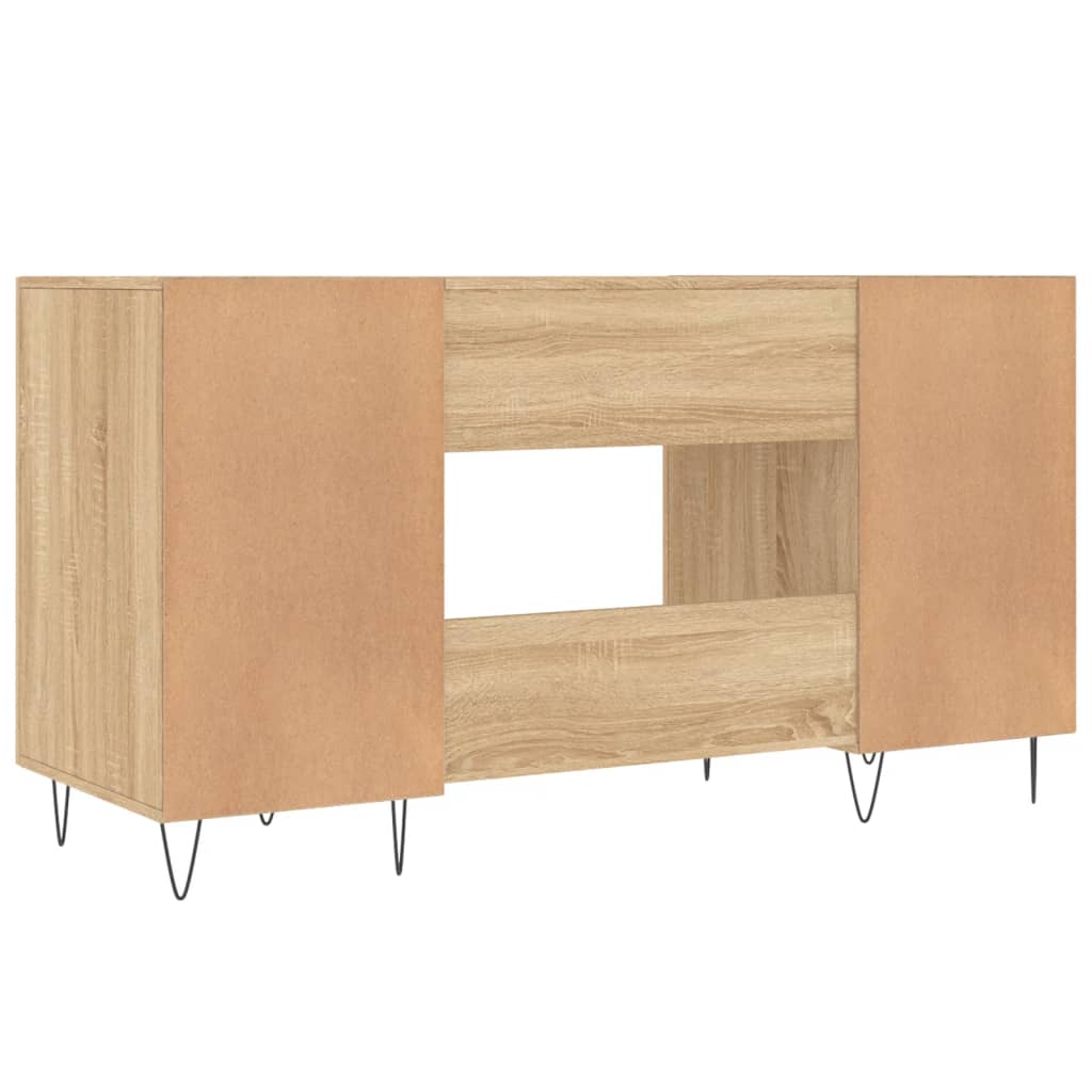 Desk Sonoma Oak 140x50x75 cm Wood Material