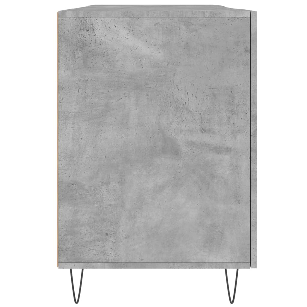 Desk Concrete Grey 140x50x75 cm Wood Material