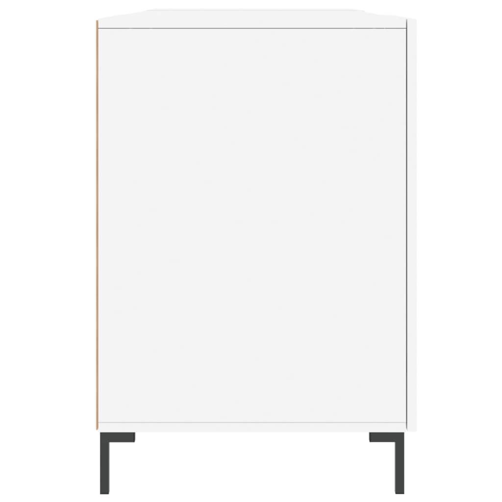 Desk White 140x50x75 cm Wood Material